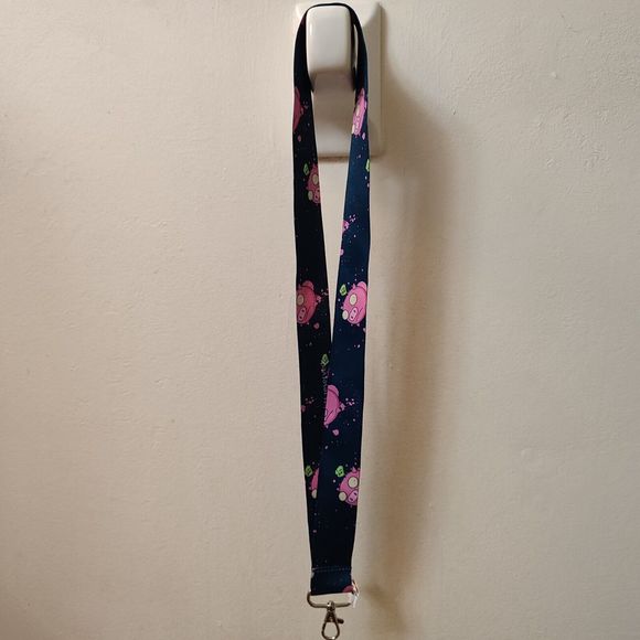 Invader Zim Gir On Pig Cloth Lanyard With Clasp Official Nickelodeon Collectible - Picture 2 of 3
